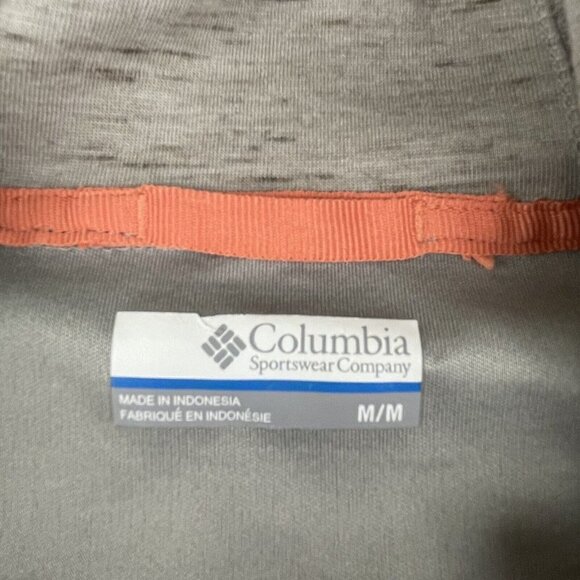 Columbia Hooded Lightweight Jacket Women’s M Knit Poly Overlay  Gray Activewear - Picture 6 of 13